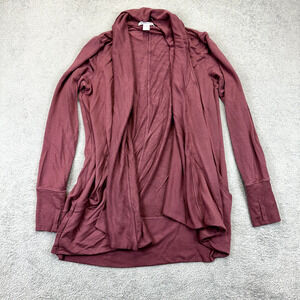 Athleta Womens S Cardigan Pranayama Restore Wrap Long Sleeve Sweater Pink